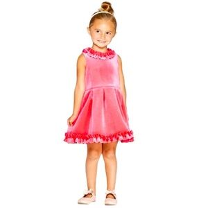 Genuine Kids From OshKosh Toddler Girls Scuba A-Line Dress Pink 3T